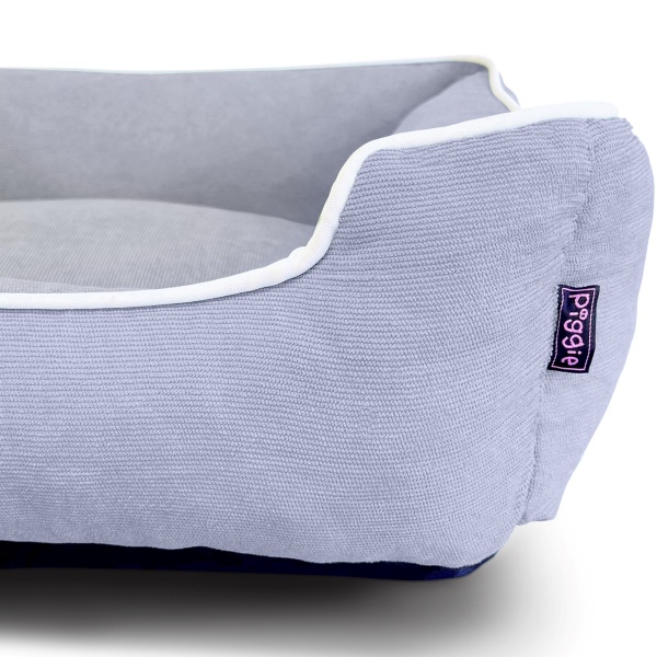 Personalised Dog Bed - Luxury Grey Corduroy